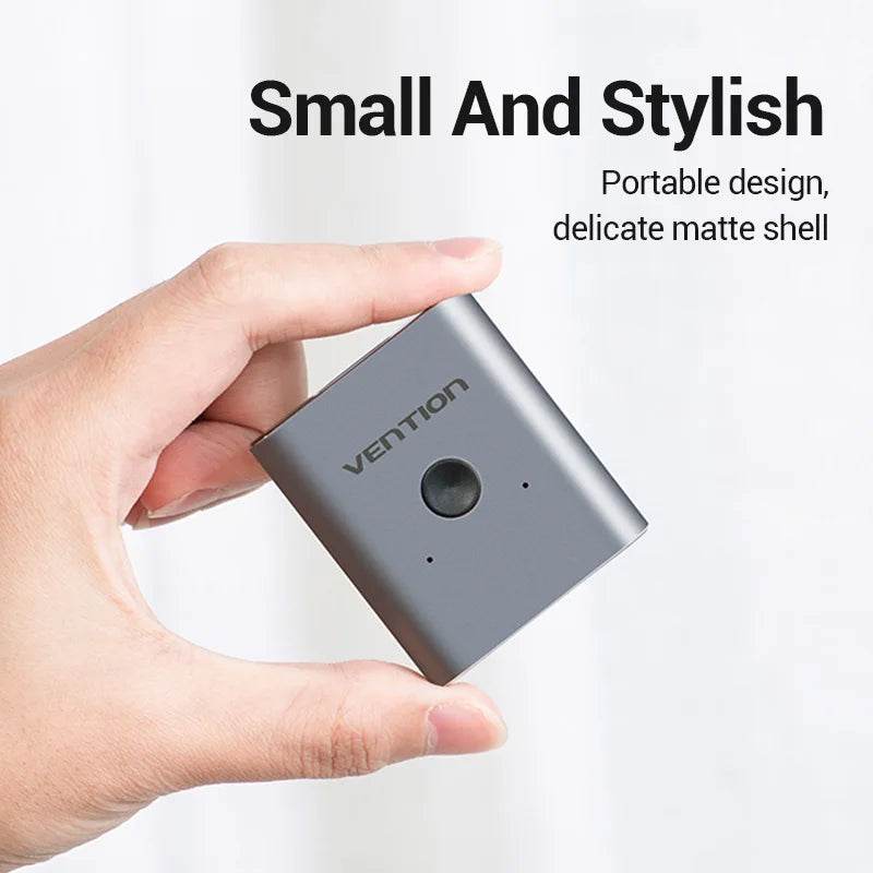 Vention HDMI 2.1 Splitter Switch 8K 60Hz 4K 120Hz 2 in 1 out - Venduqo
