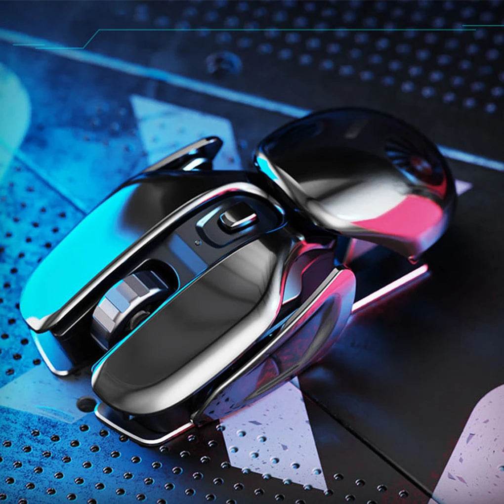 Mouse Wireless Silențios cu Receiver USB - Aluminiu Waterproof - Venduqo