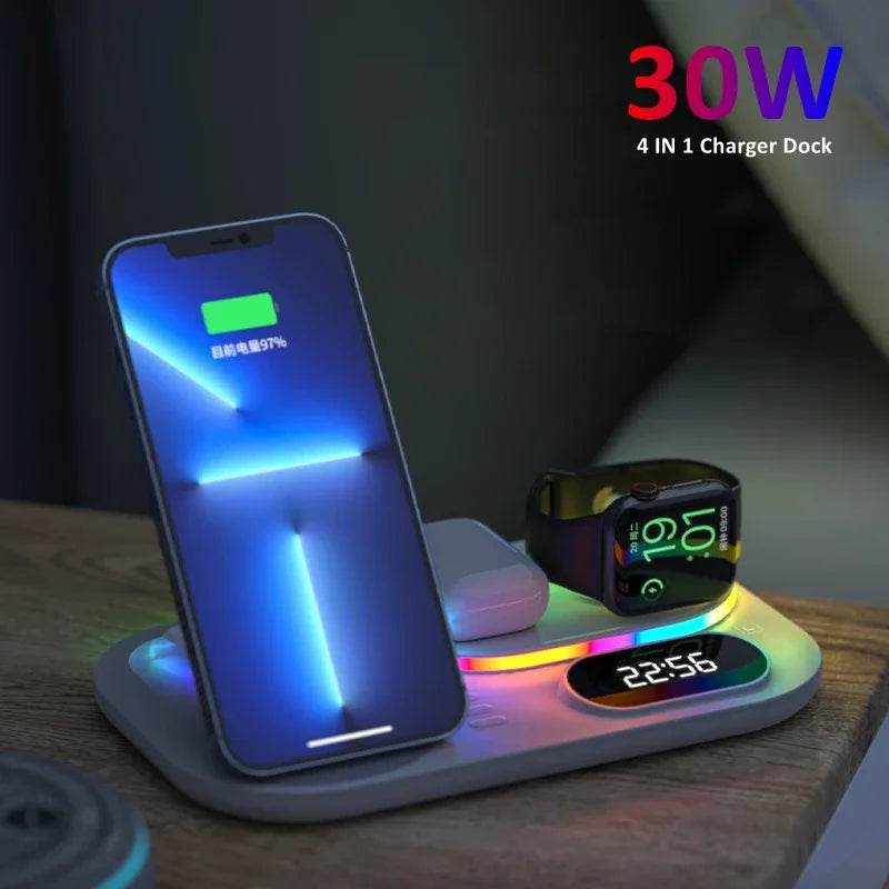 4-in-1 Wireless Charger for iPhone, Apple Watch & AirPods