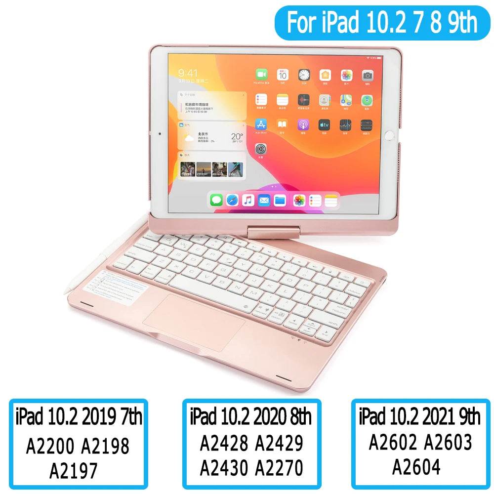 Carcasa cu Tastatură Rotativă pentru iPad 10.2 - 11 - Mini - Venduqo