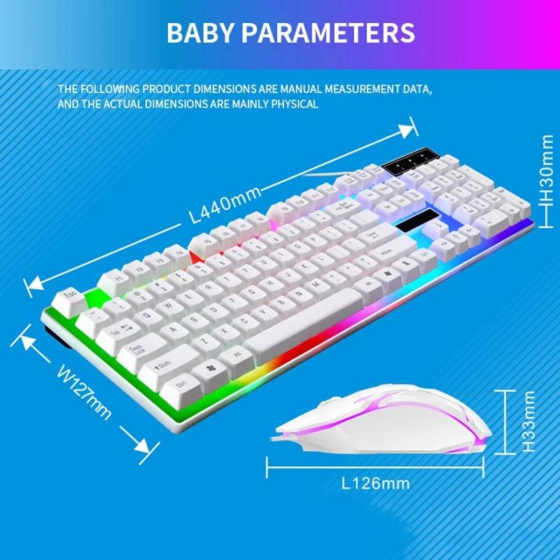 Kit Tastatură și Mouse RGB pentru Gaming - Venduqo