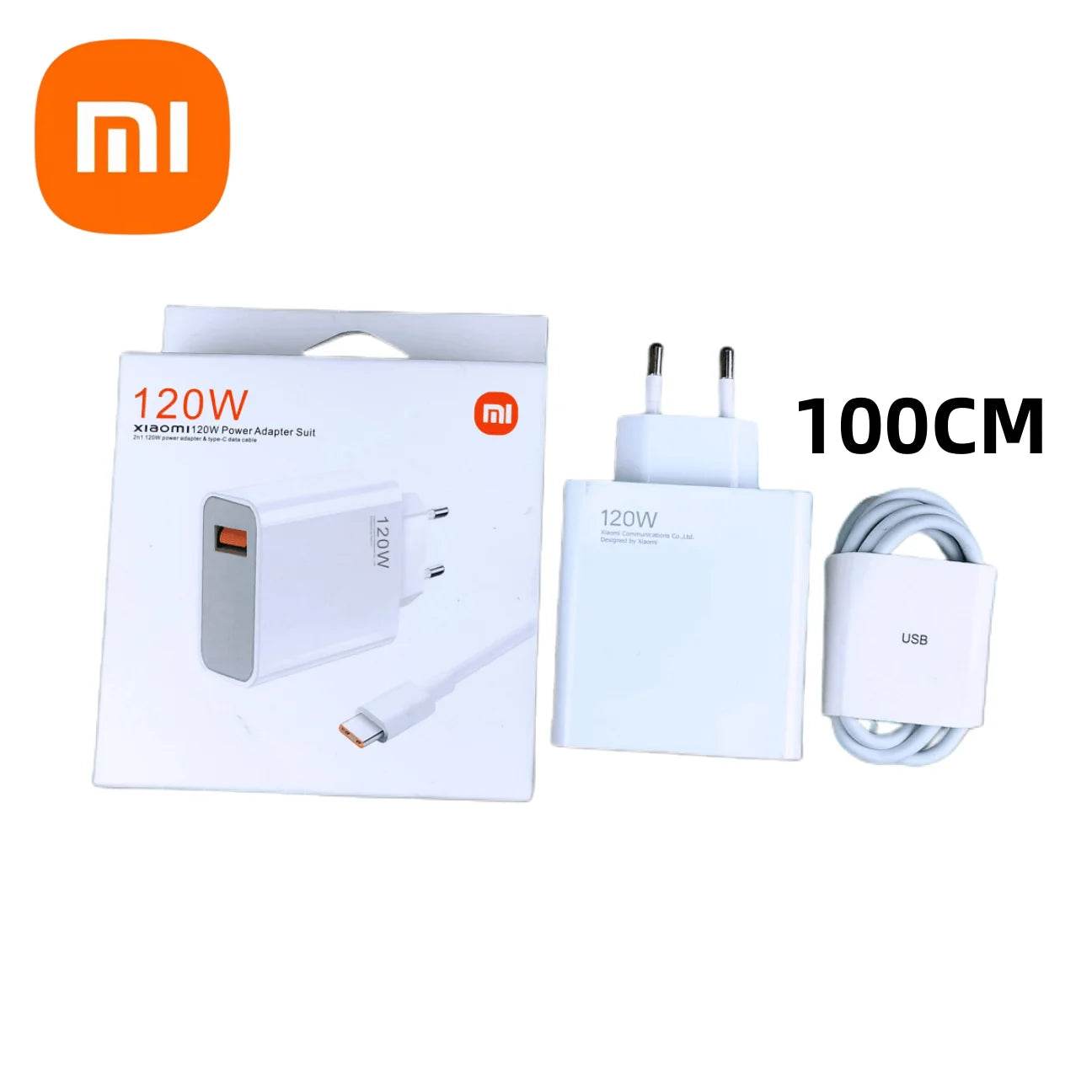 Încărcător Rapid Original Xiaomi 120W Hypercharge Gan pentru Redmi - Venduqo