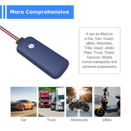 Waterproof GPS Tracker for Cars, Motorcycles & Trucks