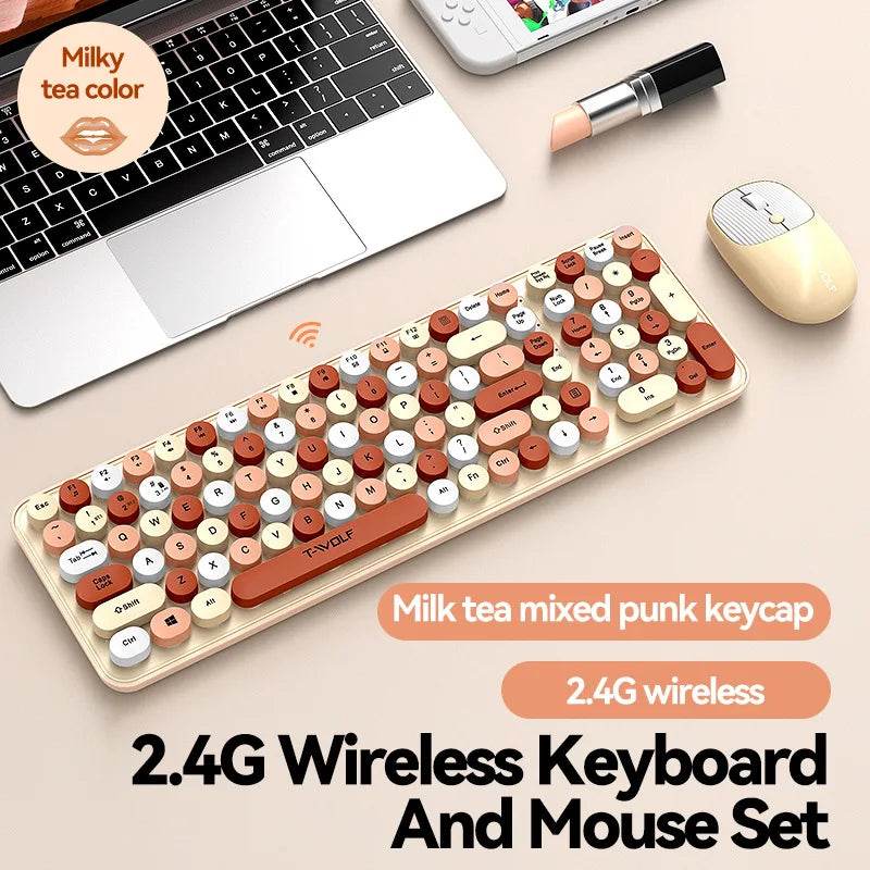 Set Tastatură și Mouse Wireless TF350 USB - Venduqo