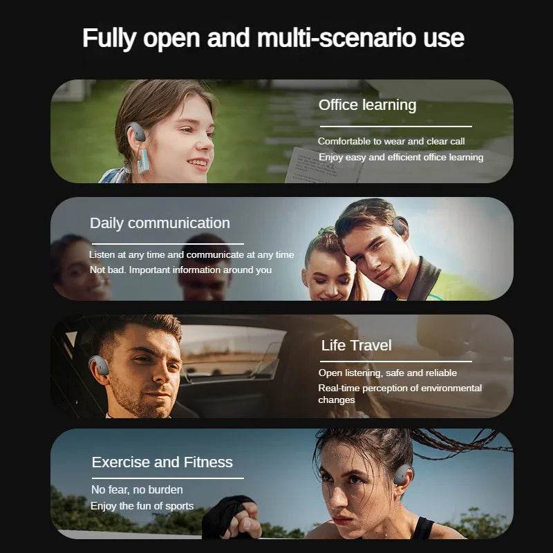 Căști Bluetooth Sport TWS cu Conducție Osică IPX5 - Venduqo