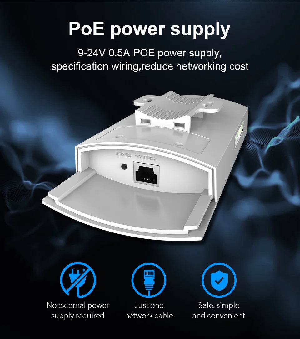 Comfast Outdoor Access Point 300Mbps 1KM WiFi Antena 9dBi - Venduqo