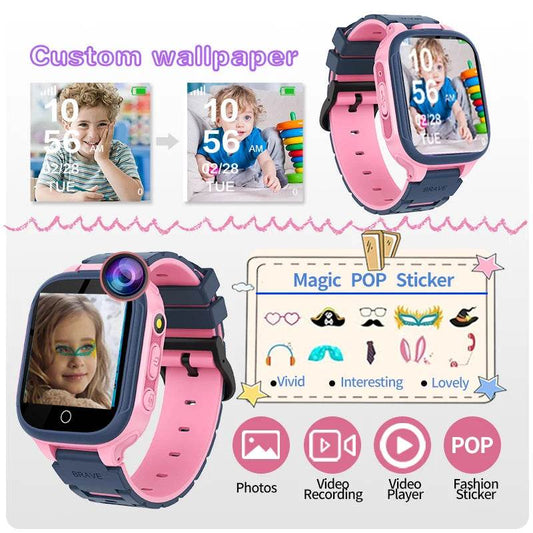 Ceas inteligent pentru copii, 3-14 ani, cu jocuri și cameră - Venduqo