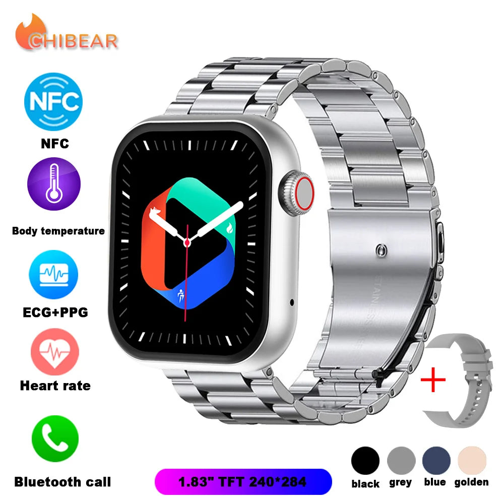 Smart NFC Bluetooth Watch 2023 for Men - 1.81" AMOLED Display