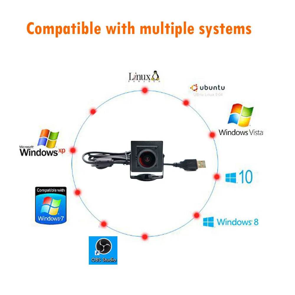 Webcam UVC 2K 4MP HD USB cu Unghi Larg de 160 Grade - Venduqo