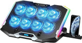 Gaming Laptop Cooling Pad with 8 RGB Fans