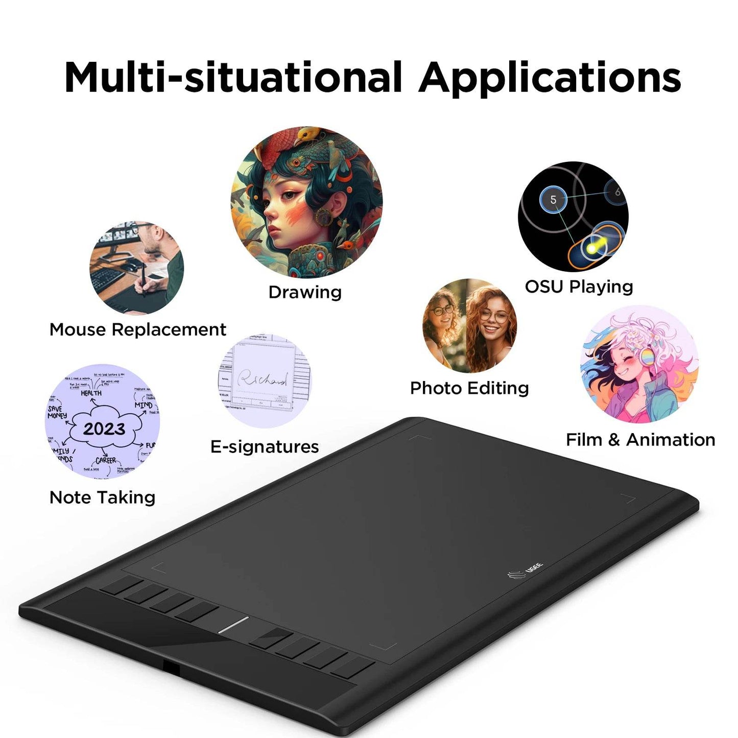 Tableta Grafică UGEE M708 10x6 inch cu 8 Taste Scurte - Venduqo