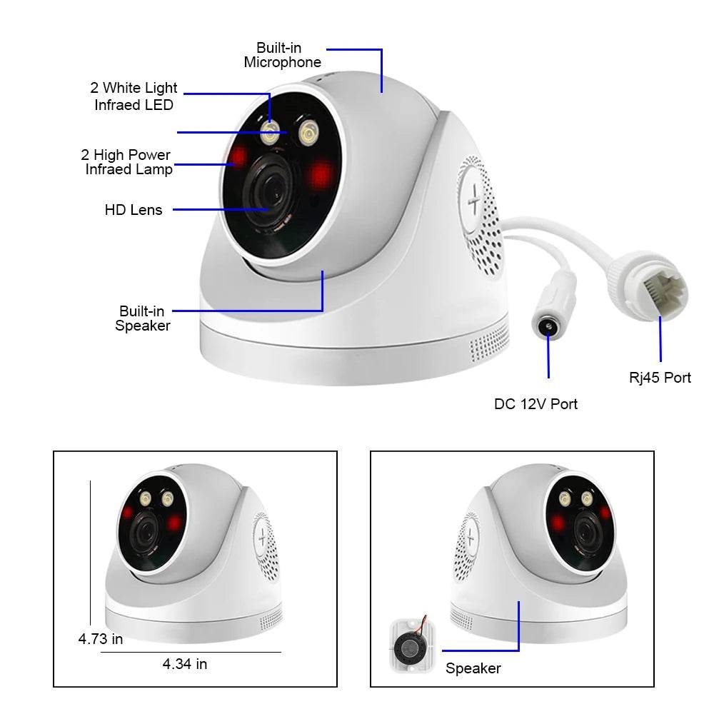 Kit NVR LOXCAM H.265+ 10CH 4K POE cu Camere de Supraveghere - Venduqo
