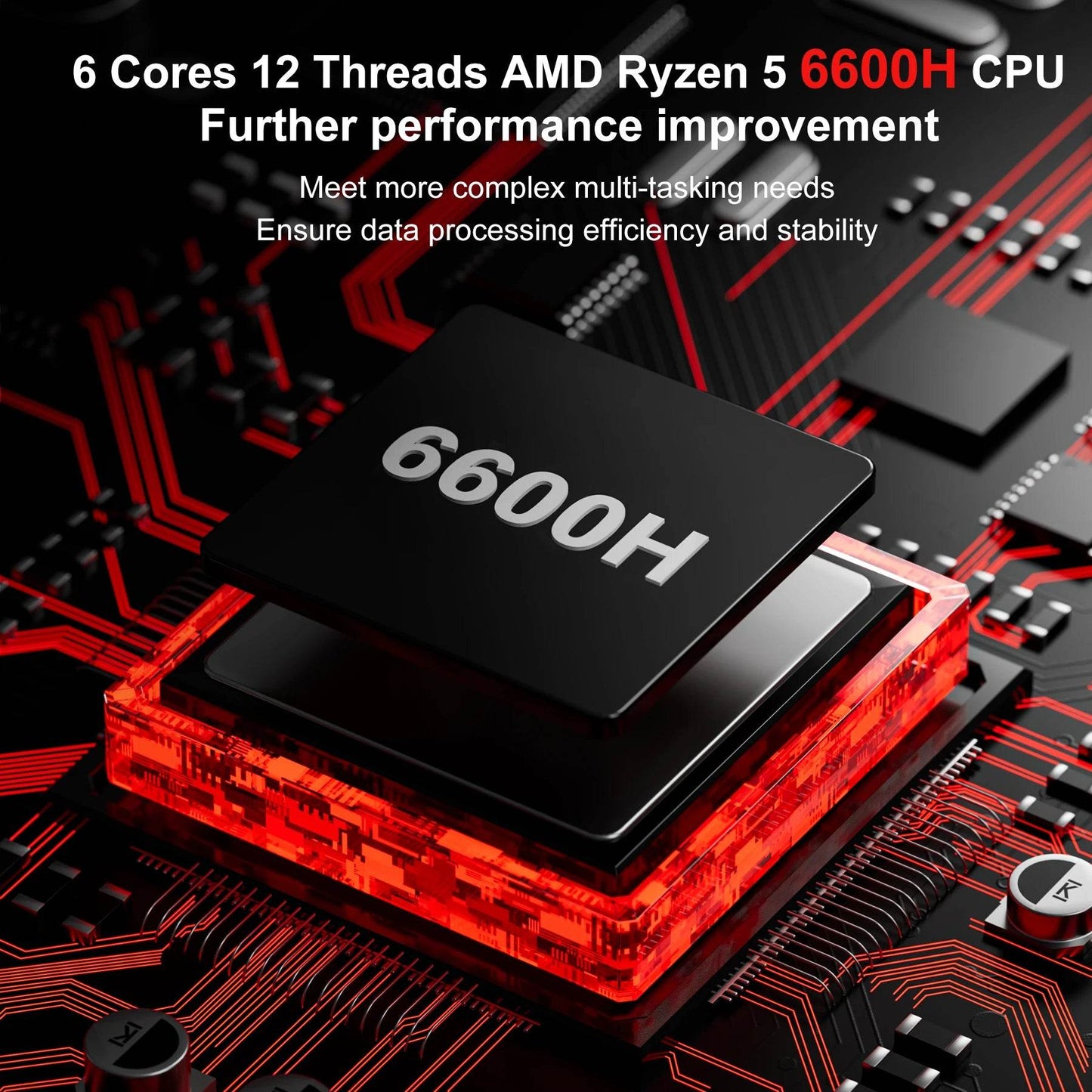 FIREBAT AM02 Mini PC AMD Ryzen 5 6600H 16GB RAM 512GB SSD - Venduqo