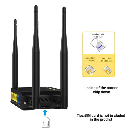 Router 4G Cioswi WE826 300Mbps cu Slot SIM și Modem NL678-E - Venduqo