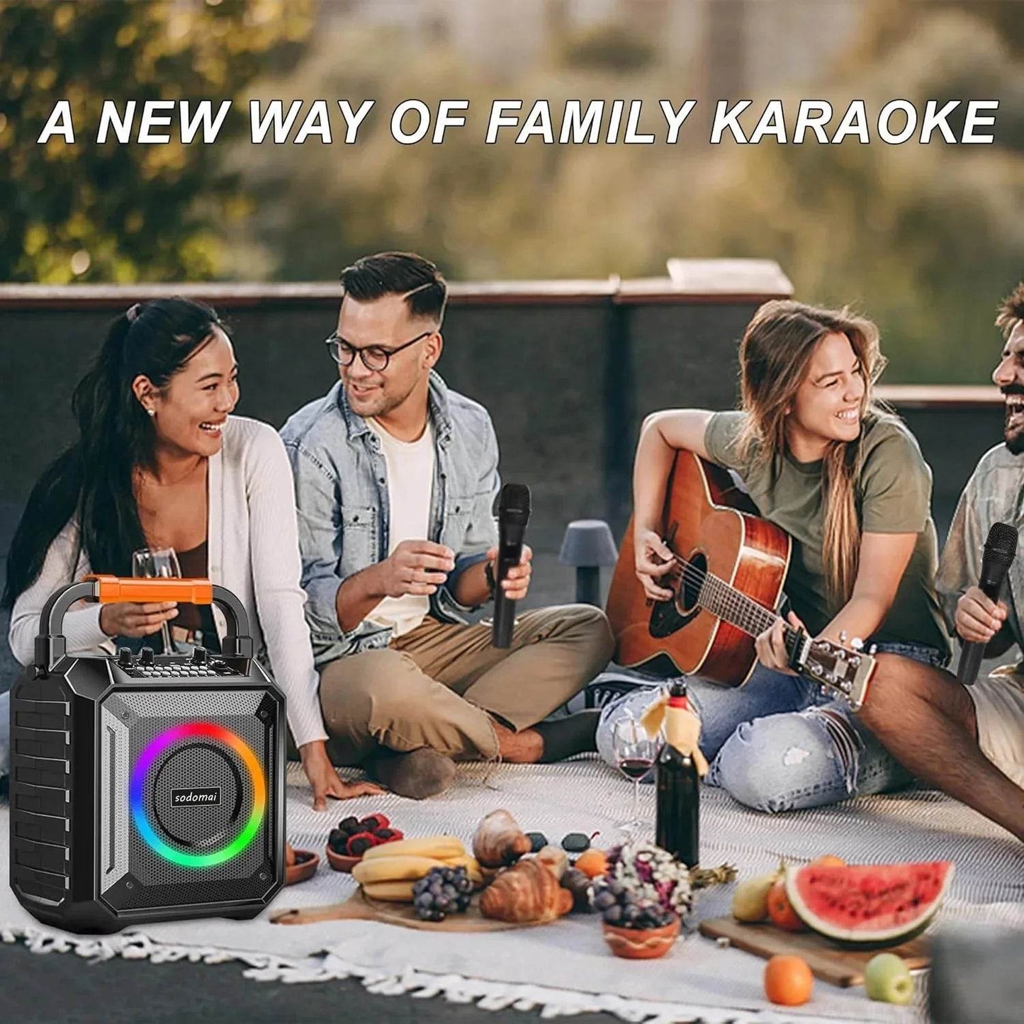 Mașină de Karaoke Bluetooth pentru Adulți și Copii - Venduqo