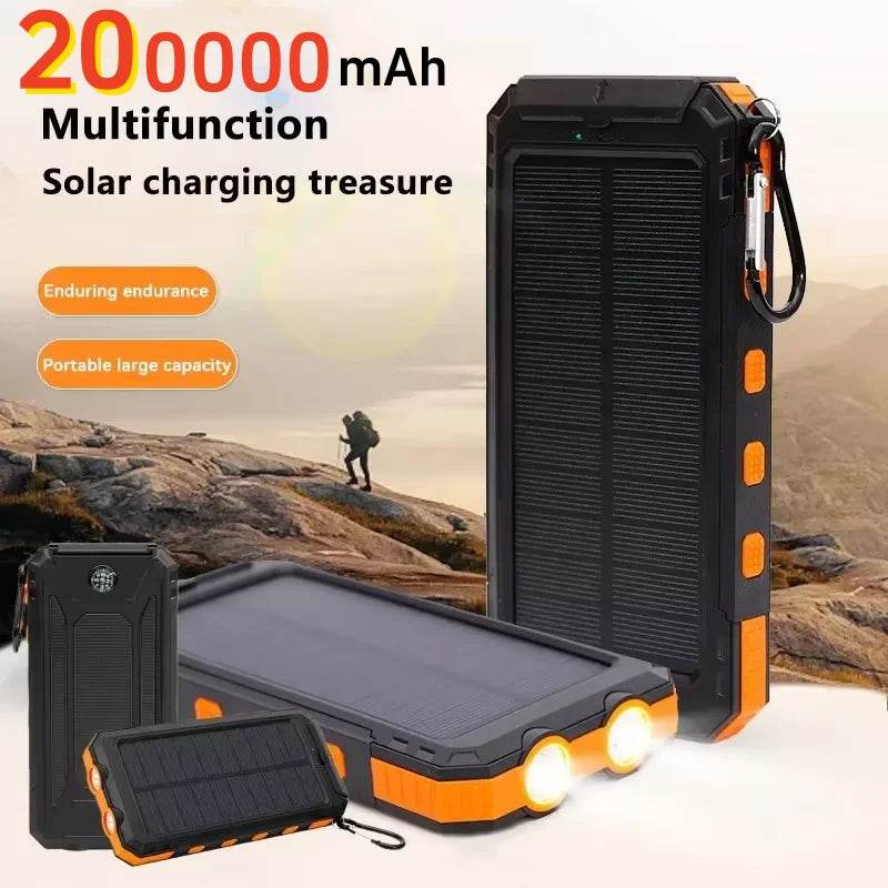 Baterie Externă Solară 200000mAh - Încărcare Rapidă, Capacitate Mare - Venduqo