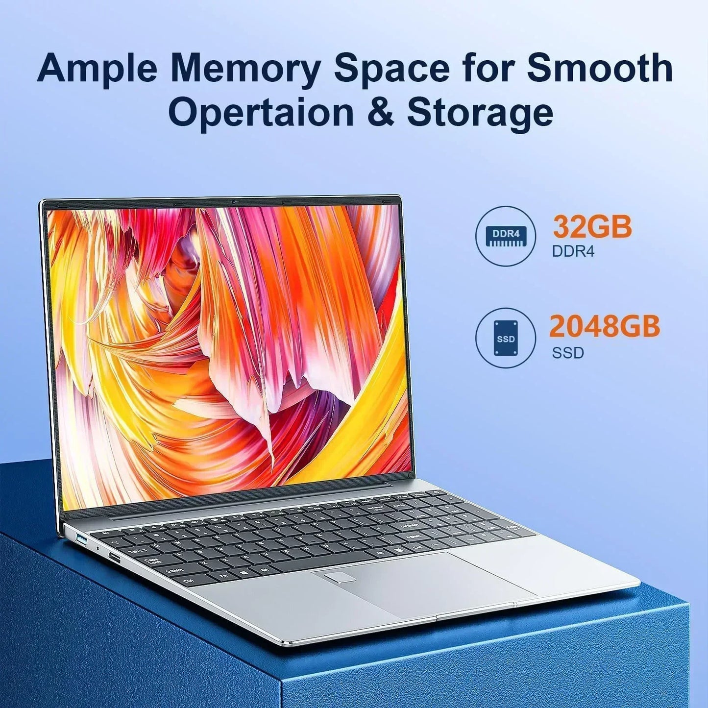 15.6" Portable Laptop - 32GB RAM, 2TB SSD, Windows 11