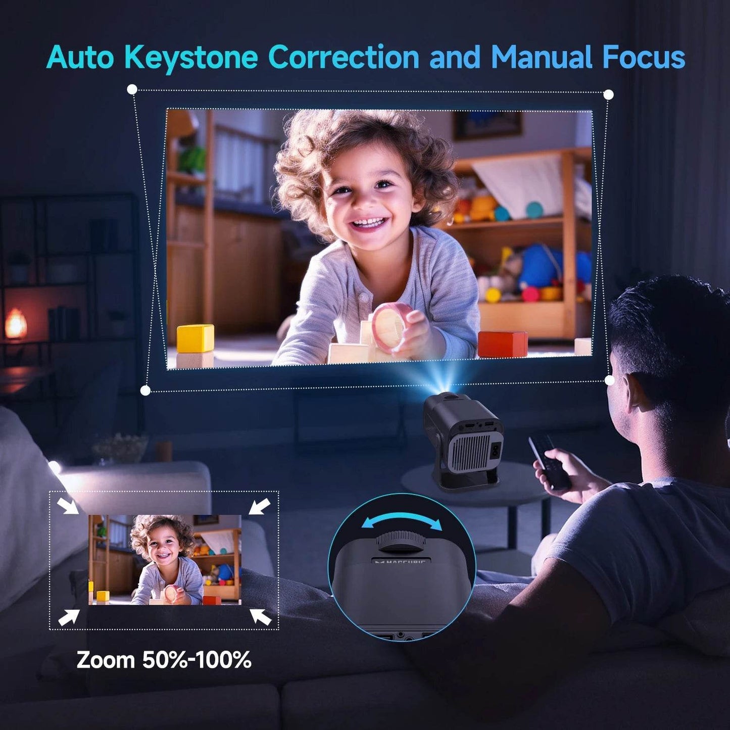 Proiector Mini Magcubic HY320 720P Android 11 - Venduqo