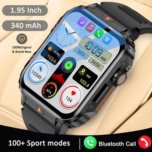 Smart Military Watch for Men - Health Monitor IP68