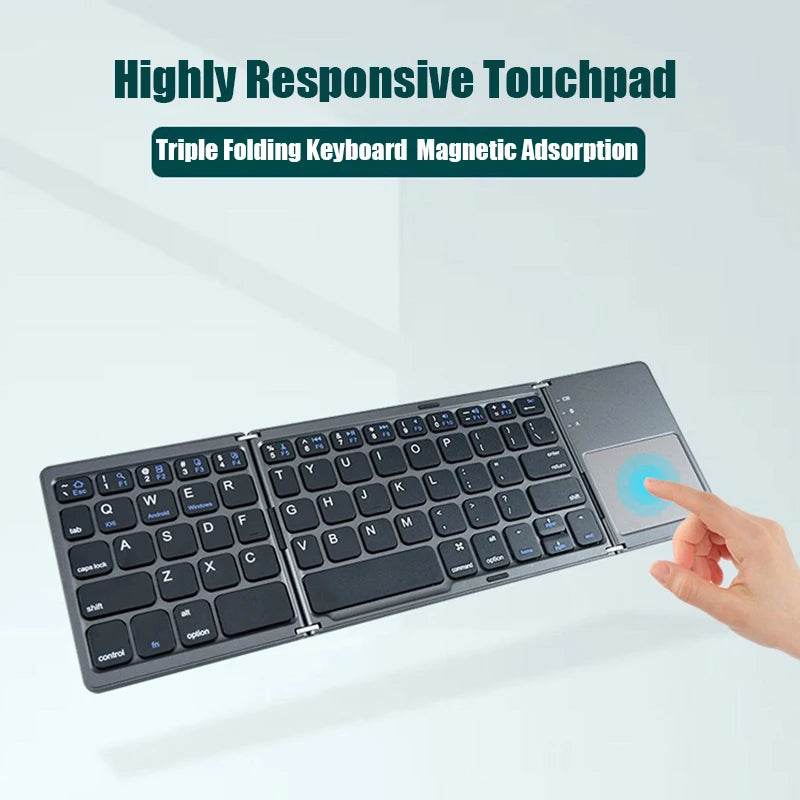 Tastatură Bluetooth Pliabilă cu Touchpad pentru IOS Android Windows - Venduqo