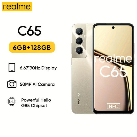 realme C65 Smartphone - Helio G85, 6GB RAM, 128GB Storage