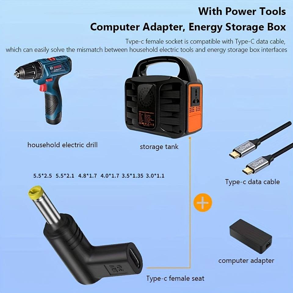 Adaptor de Încărcare USB C PD la Conector DC Universal 9V - Venduqo