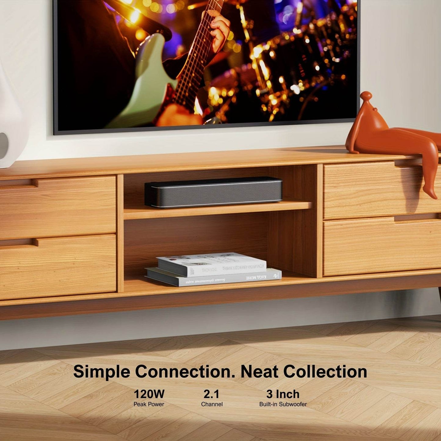 ULTIMEA Mini Sound Bar 2.1ch cu Control APP și Subwoofer Integrat - Venduqo