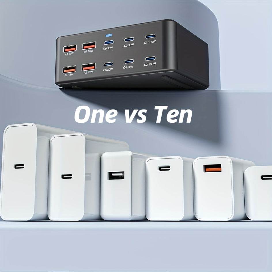Încărcător Hub USB C 330W GaN III, 10-Port - Venduqo