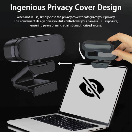 Webcam 4K Ultra HD EXHQDR cu Lumini Reglabile si Microfon - Venduqo