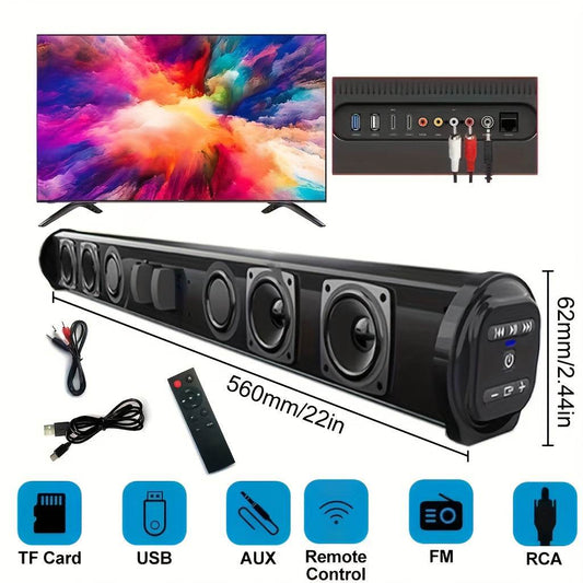 SENBOWE 20W Soundbar with Subwoofer - Wireless & Wired Audio