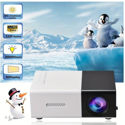 Proiector Mini YLEEGS 800+ Lumeni, Compact, 3D, USB - Venduqo