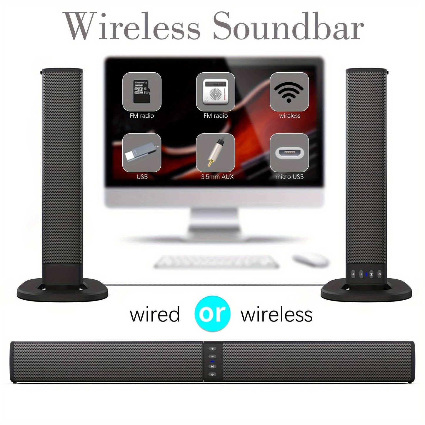 Boxe Surround Wireless 20W cu Subwoofer Integra - Venduqo