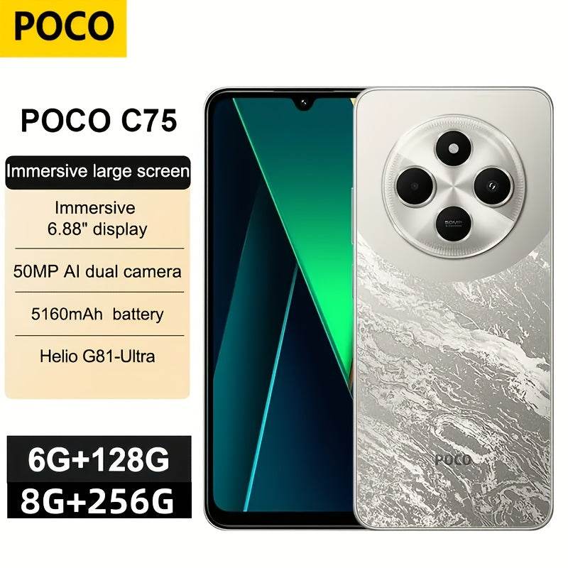 Smartphone POCO C75 - 6GB/128GB & 8GB/256GB - Versiune Globală - Venduqo