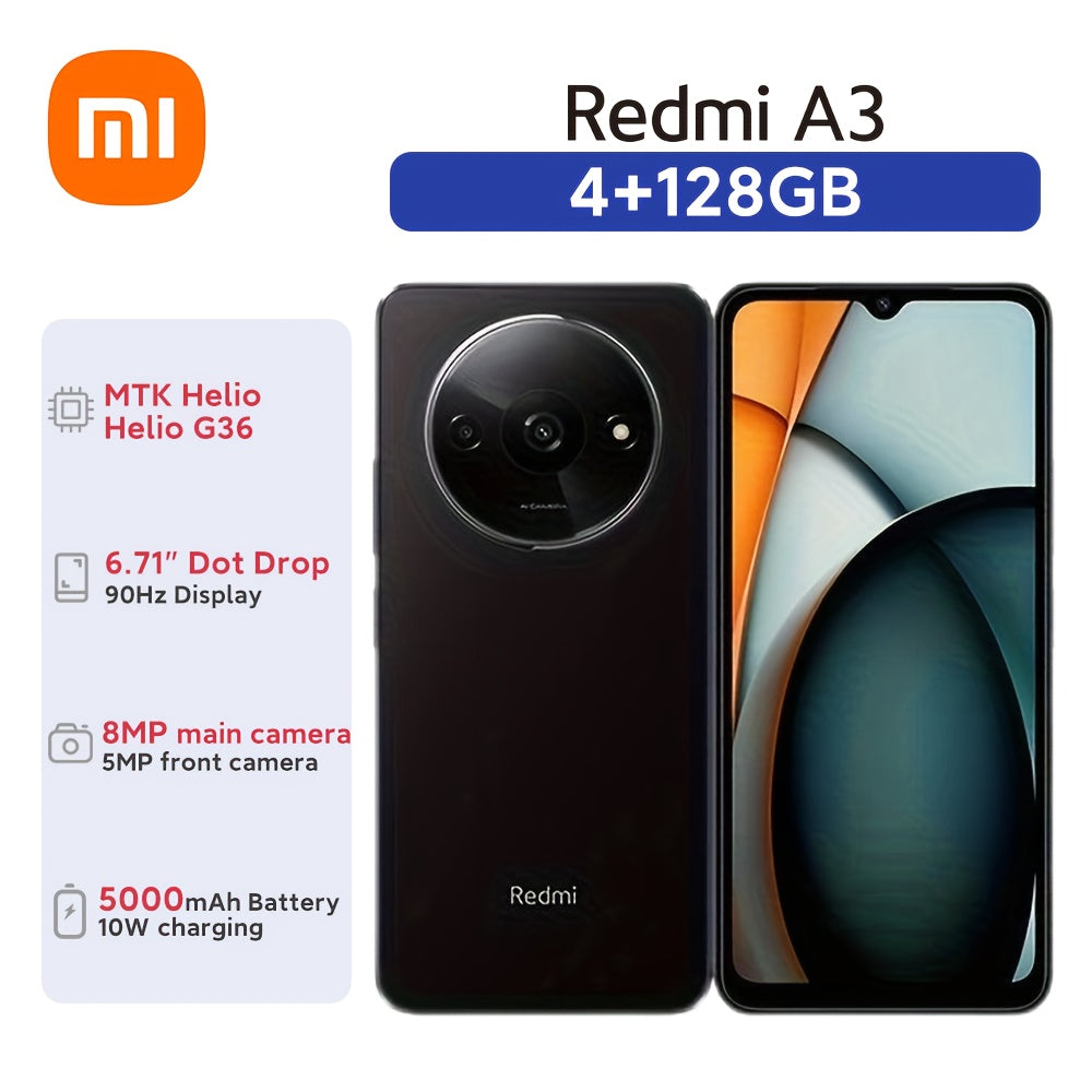 Xiaomi Redmi A3 Smartphone - 6.71" Display, 4GB RAM, 128GB Storage