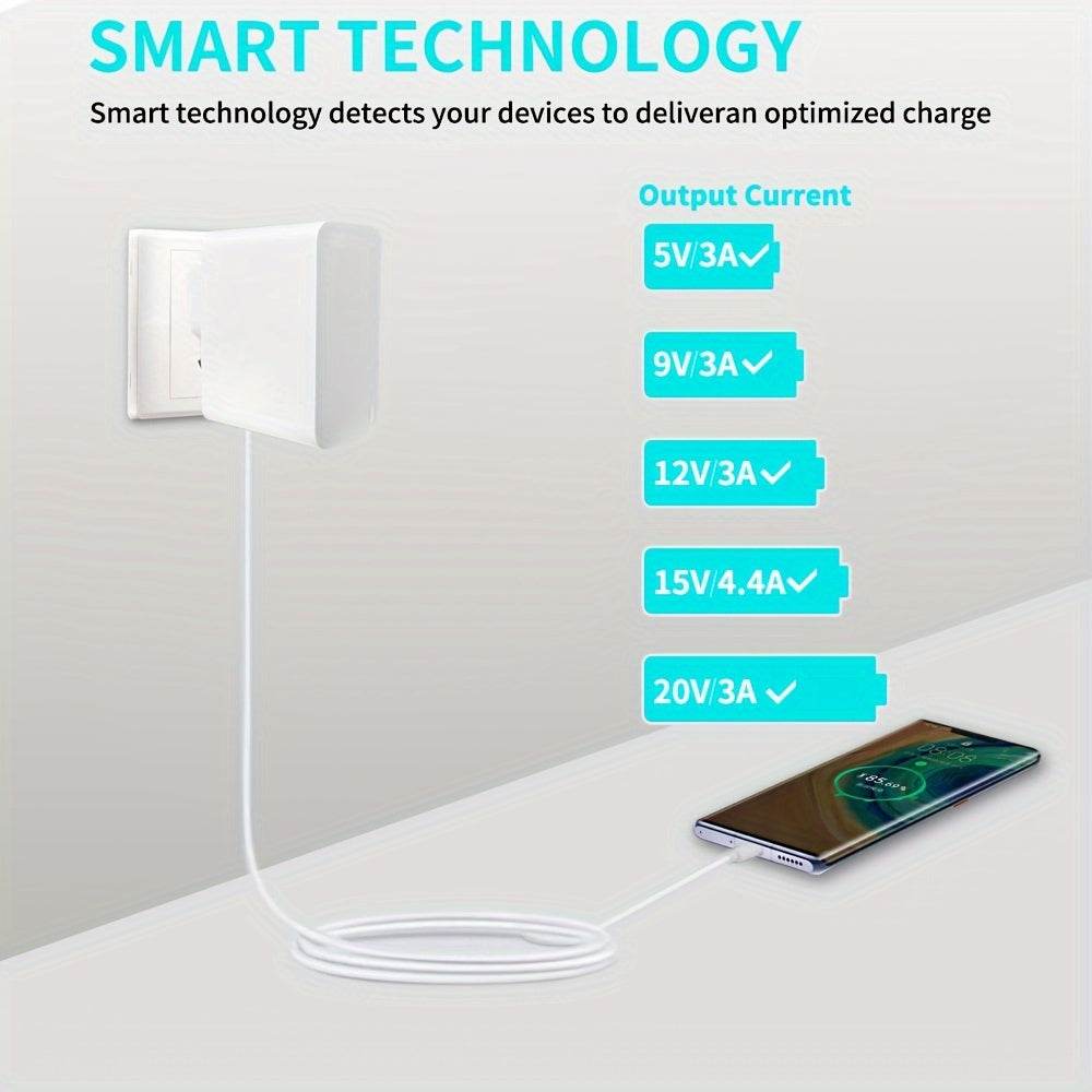 Încărcător Rapid 65W USB-C GaN PD cu Cablu de 150cm - Venduqo
