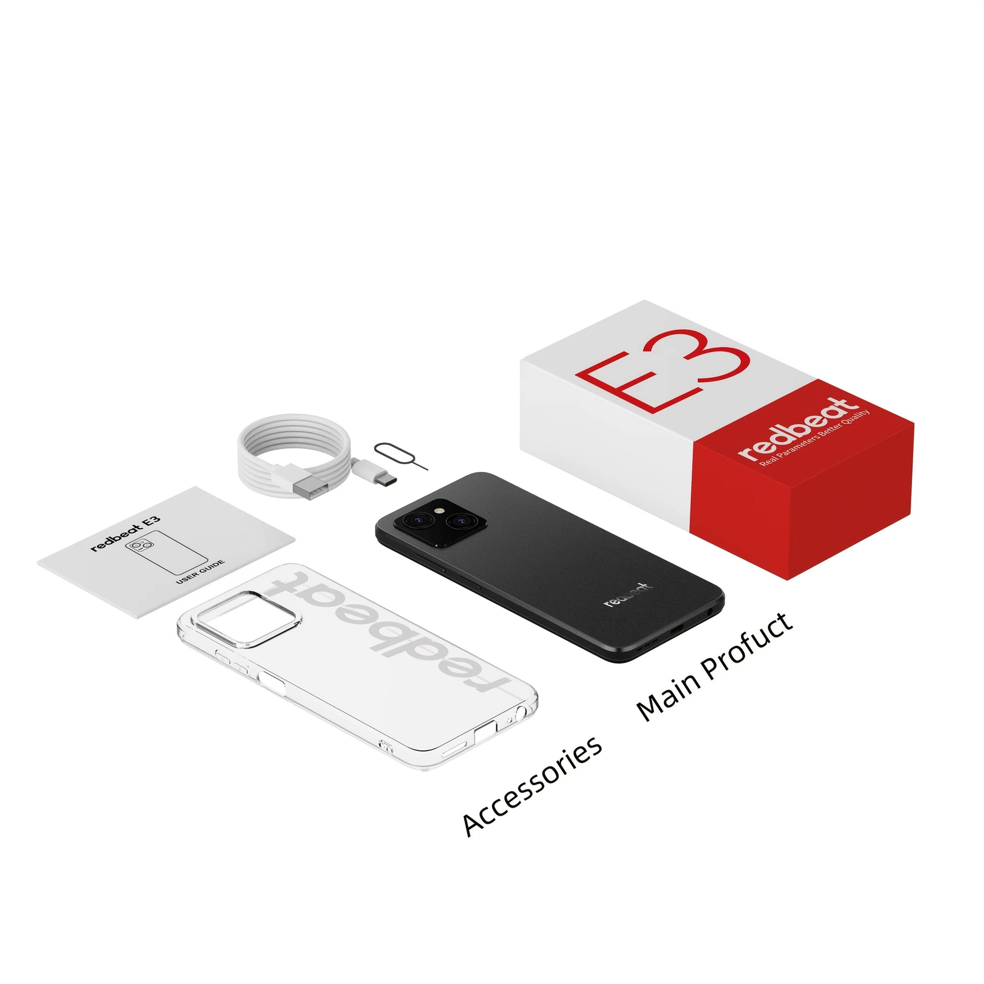 Smartphone Redbeat E3 2024 - 12GB RAM, 256GB ROM, 50MP Camera - Venduqo