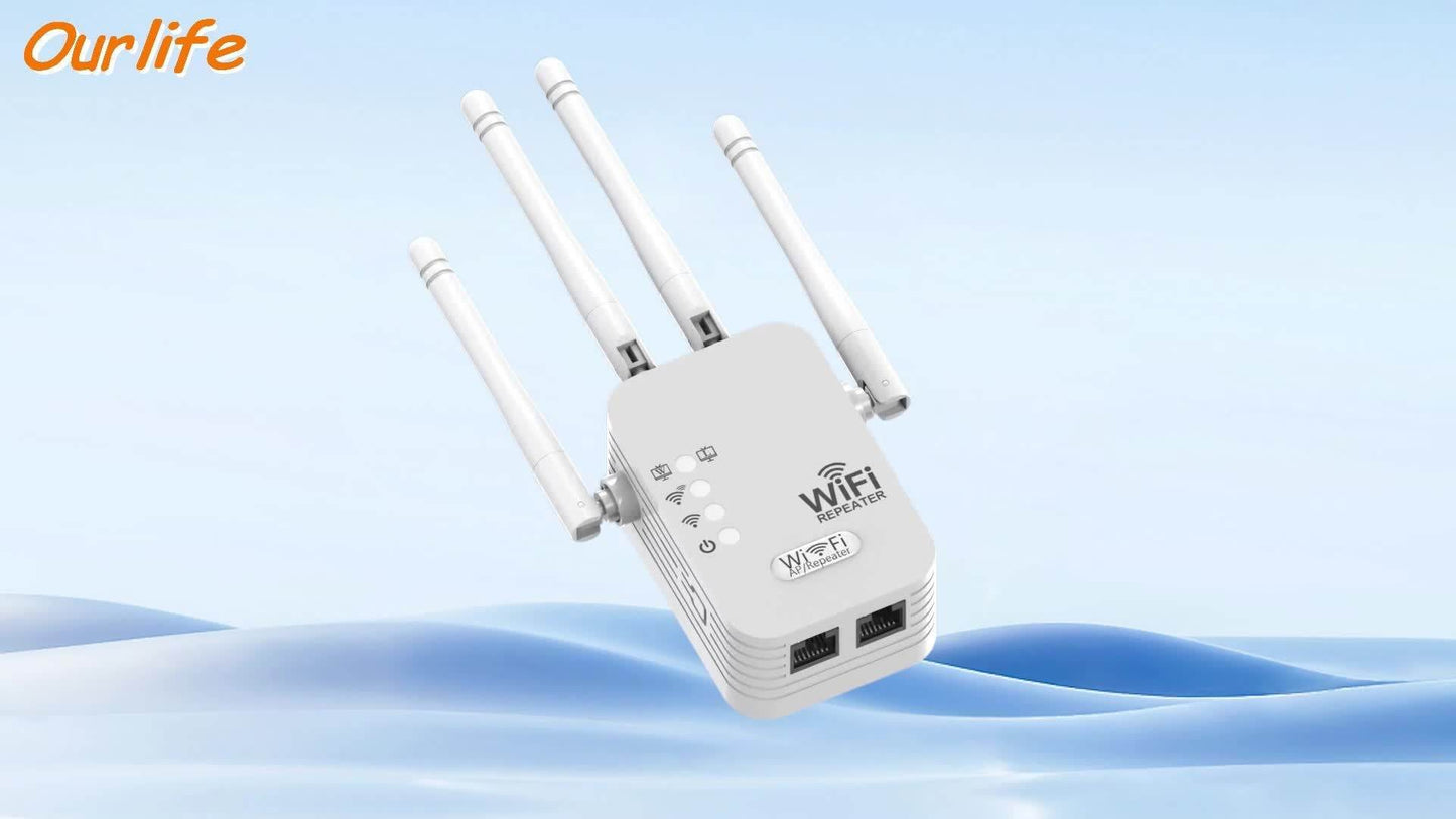 OURLIFE Extensor WiFi Dual-Band 1200Mbps - Acoperire 360° - Venduqo