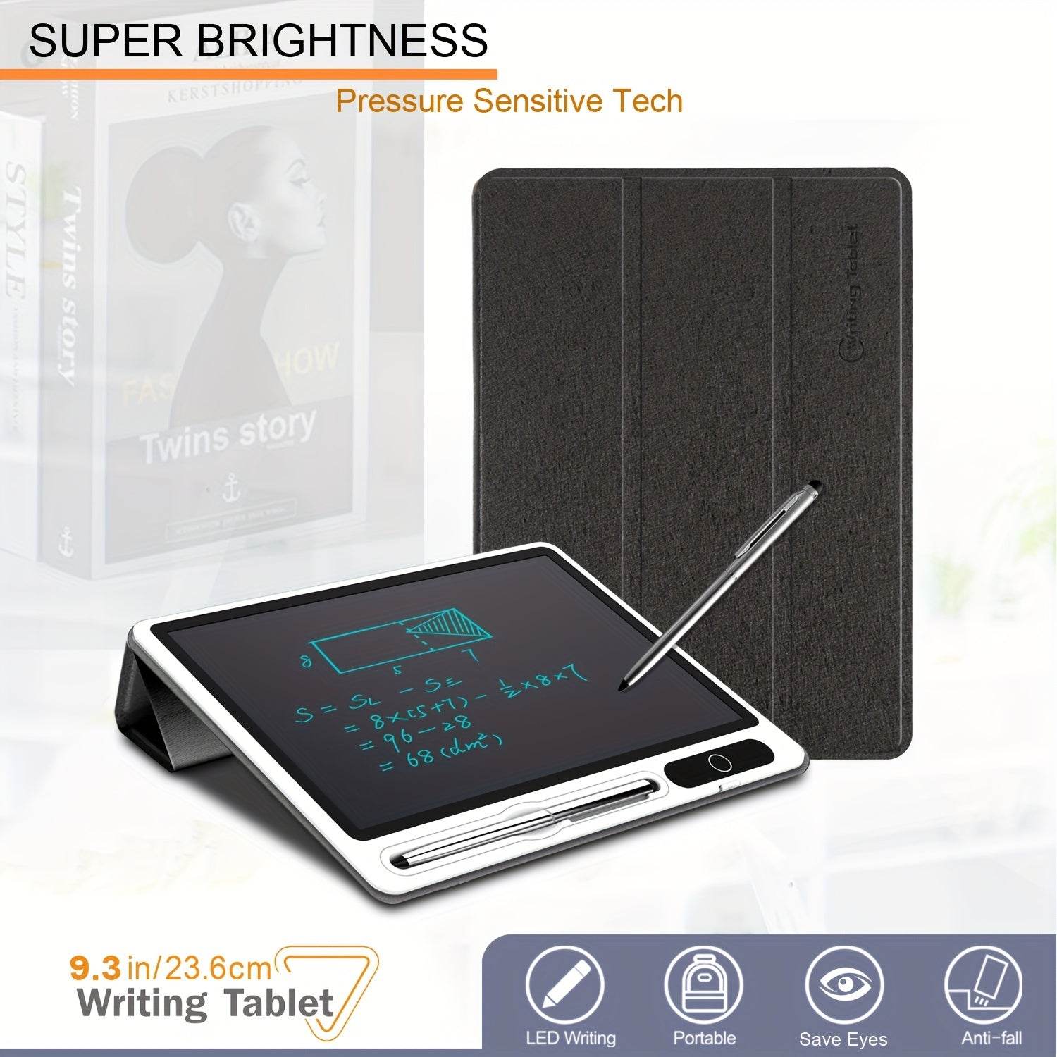 23.62cm LCD Writing Tablet with Leather Case