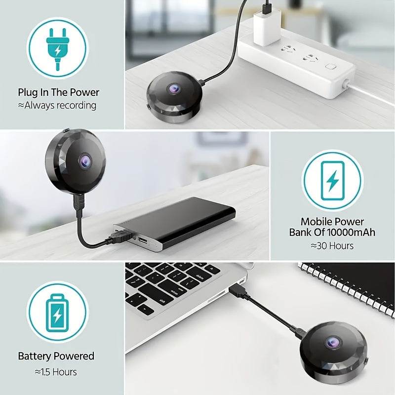 Cameră de supraveghere mini cu magnet, WiFi și vizionare de la distanță - Venduqo