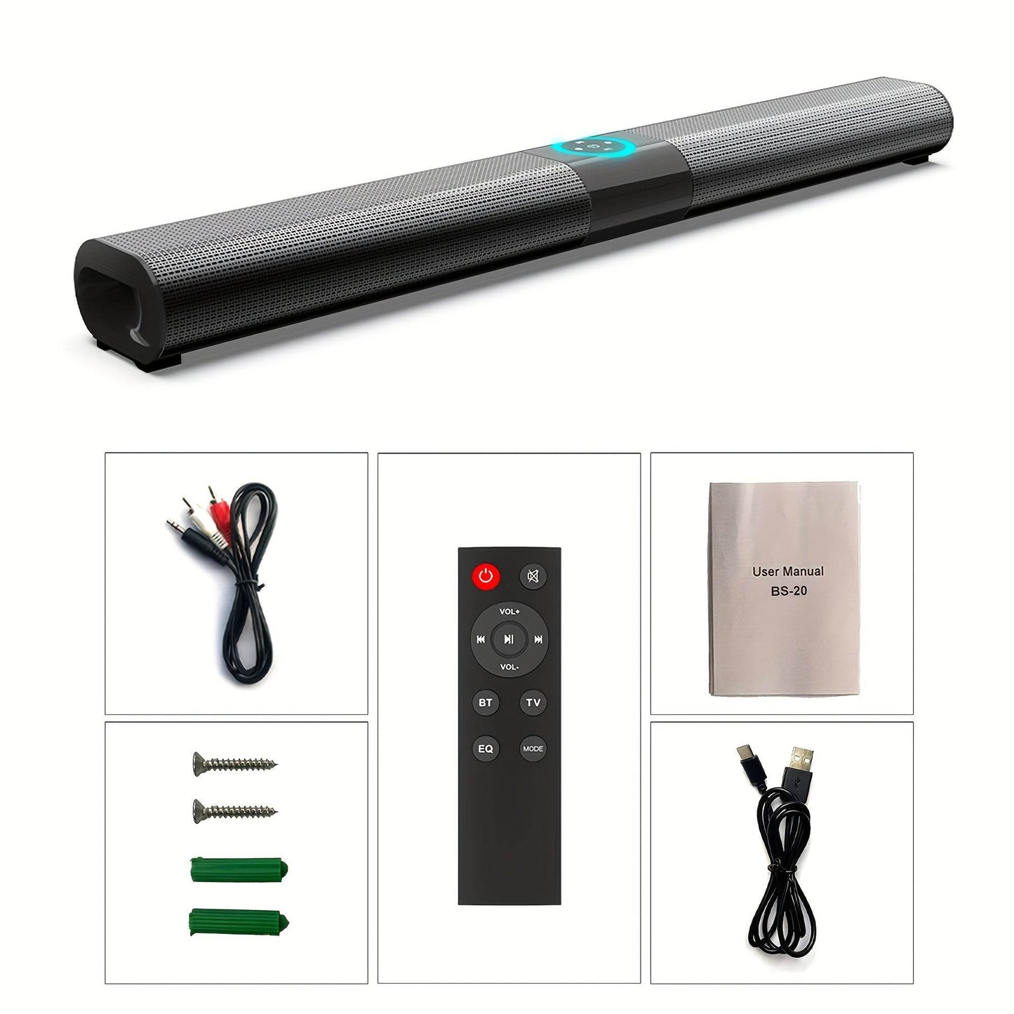 Soundbar Wireless WZERTKNV pentru Televizor & PC - Venduqo