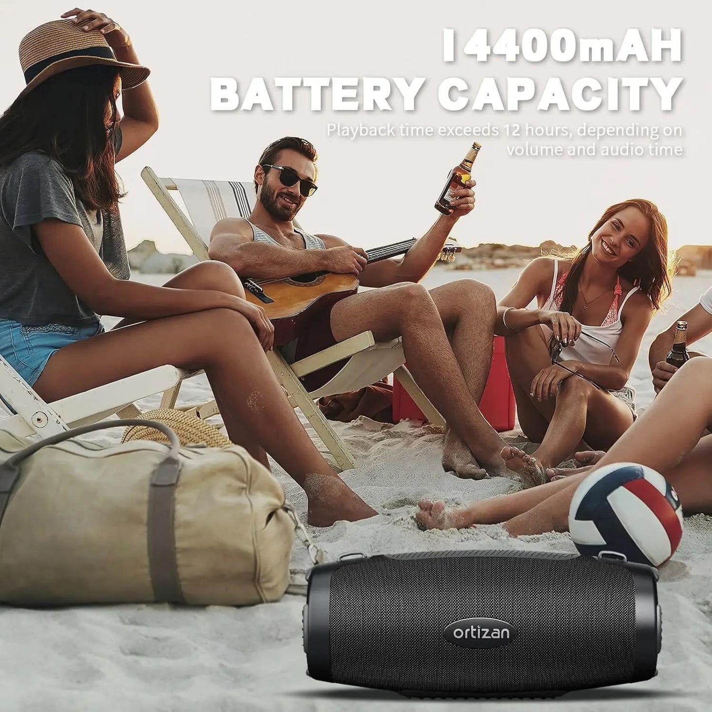 Ortizan Deep Bass Bluetooth Speaker