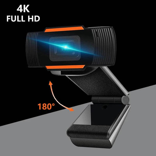 4K Ultra HD Webcam with Built-in Microphone