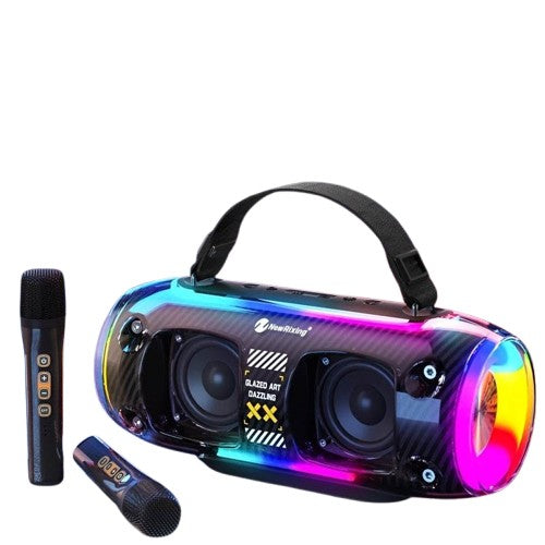 Portable Wireless Karaoke Speaker with 2 Microphones