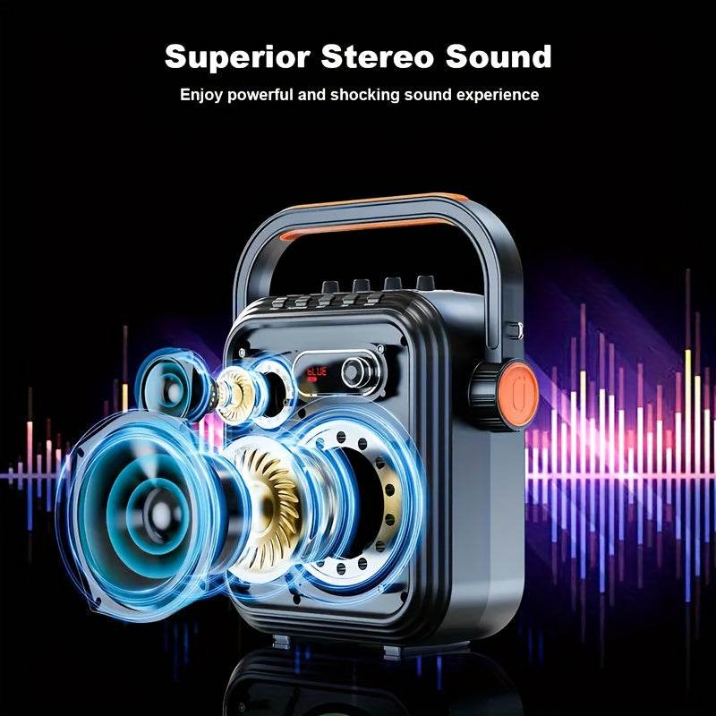 Mașină Karaoke JYX-65 cu Două Microfoane Wireless - Venduqo