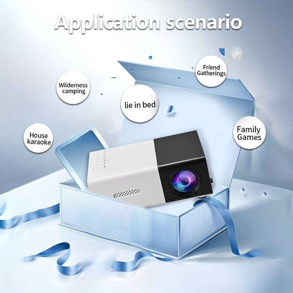 Proiector Mini YLEEGS 800+ Lumeni, Compact, 3D, USB - Venduqo