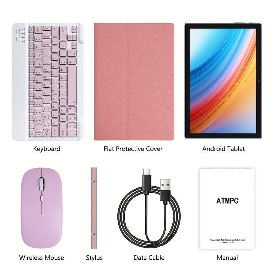 Tablet 10.1-inch Android 14 cu Tastatură și Mouse - Venduqo