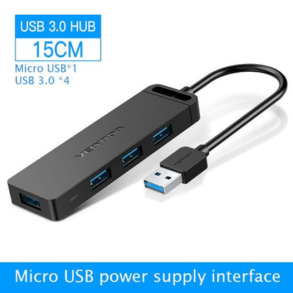 USB Extender 3.0 Splitter cu 4 Hub-uri