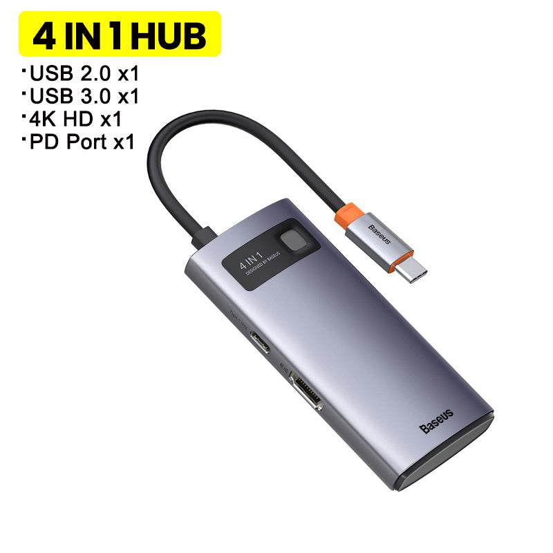 Docking Station Metal Shimmer Type-C 6-in-1 4K HD - Venduqo