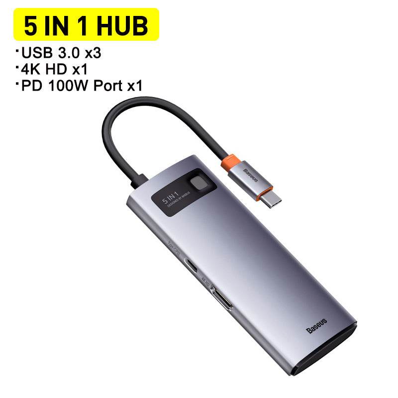 Docking Station Metal Shimmer Type-C 6-in-1 4K HD - Venduqo