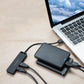 Cablu Chm Series USB 2.0 la USB 2.0 x4 și Micro USB Alimentare Negru 0.5M - Venduqo